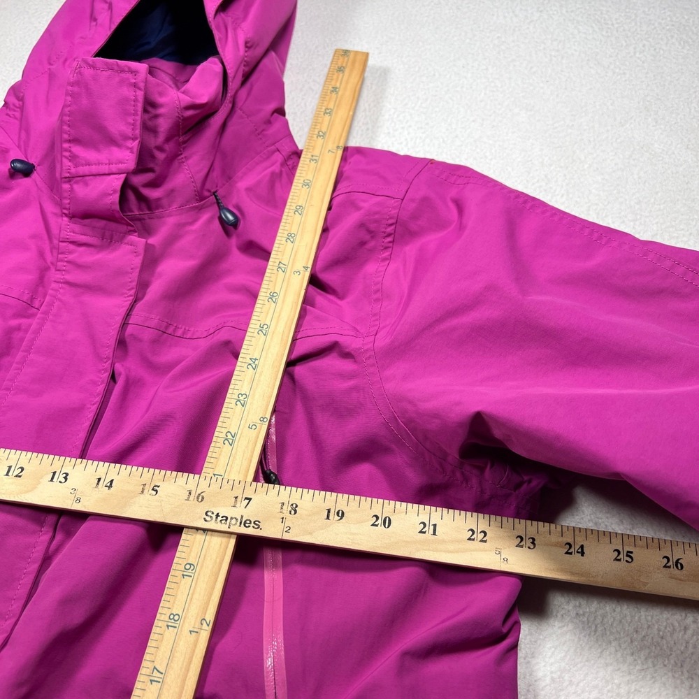 Lands End Squall Parka Jacket Womens L 14 16 Pink Waterproof Insulated Hooded - Picture 8 of 11